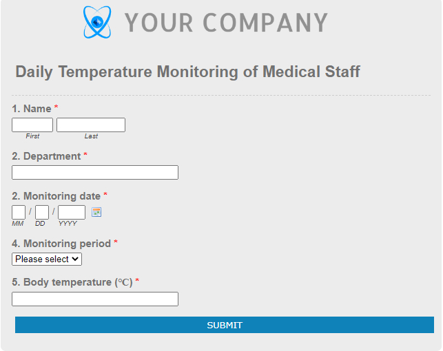 EmailMeForm form for Medical Staff
