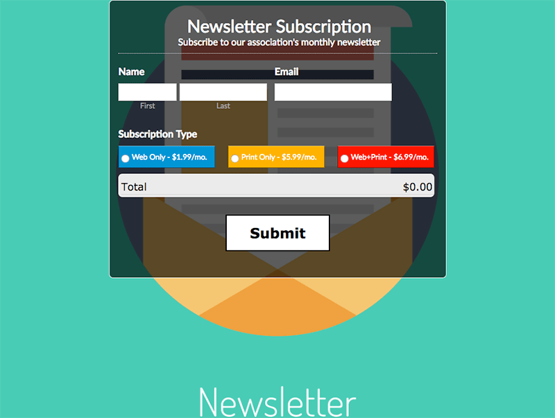 Newsletter Subscription Form