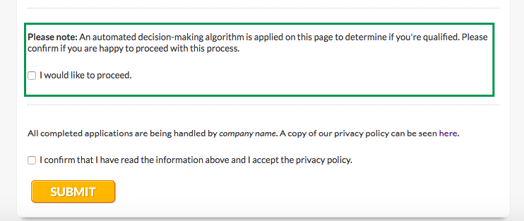 application form automation gdpr