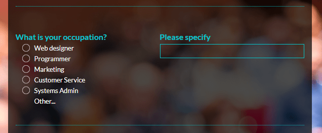 create web forms with radio buttons