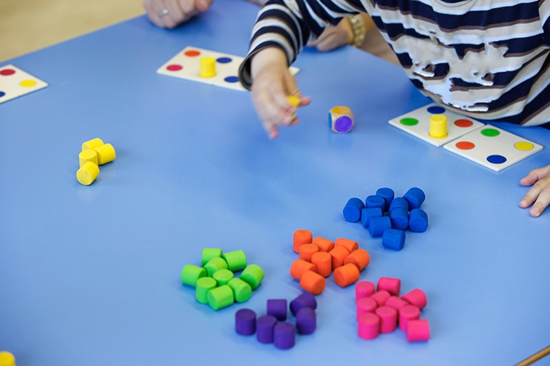 segmenting users toddler separating colors