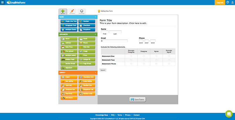 Create your free online forms