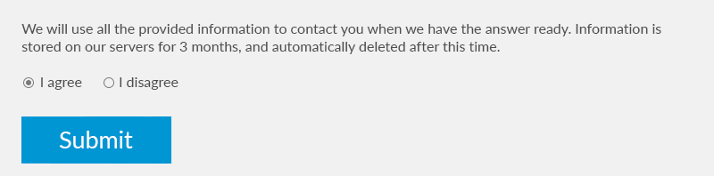 User consent for data collection